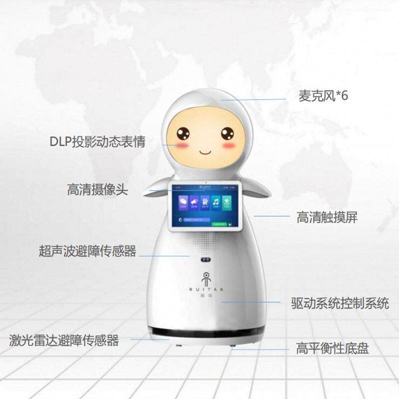 智能迎宾机器人导览展厅讲解政务大厅前台医院自动接待服务机器人