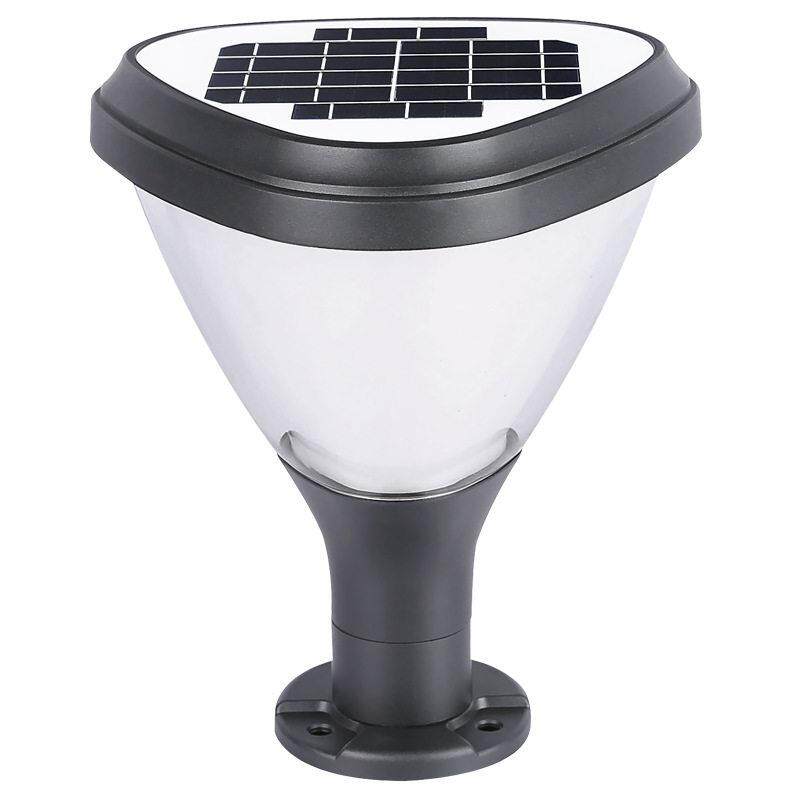 心型新款简约户外LED景观太阳能灯庭院别墅大门柱头灯