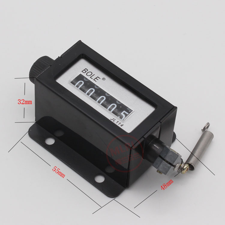 速发萧山伯乐J114机械计1器手动拉动数工业冲床计数器JL数14点式