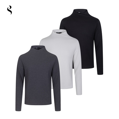 Succinct“晓2.0”交替小高领弹力修身保暖亲肤拇秋冬长袖上衣