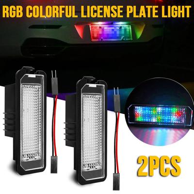 汽车装灯高幻尔饰夫牌照灯 B6C高尔夫牌C Eos Golf 4 5 6 7 MK7彩