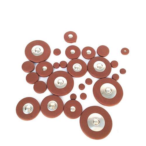 中音次中音萨克斯皮垫咖啡色26个装高音萨克斯皮垫垫片音孔垫