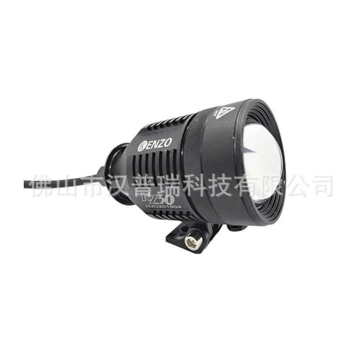 跨境热销 摩托车LED射灯外置 双色伸缩灯白黄光超亮大灯防水9-80V