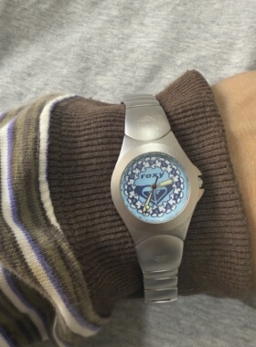 Awateoftime浪费时间 vintage蓝色中古手表复古小众涂鸦石英手表