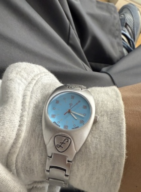 Awasteoftime浪费时间 原创美式复古Vintage手表圆形小众石英表