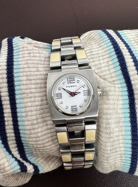 Awateoftime浪费时间 vintage中古手表复古金属撞色简约石英手表