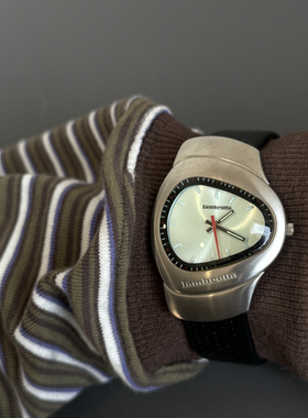 Awateoftime浪费时间 中古手表复古时尚异形表y2k皮革石英手表