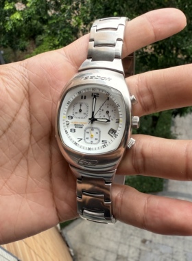 Awasteoftime浪费时间 Vintage中古手表复古石英手表白色表盘腕表