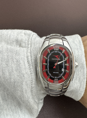 Awateoftime浪费时间 中古手表个性复古椭圆形y2k金属石英手表