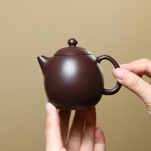 宜兴壶紫壶砂手工茶15茶0ml男女士家用泡具原矿紫泥无抛光龙10225