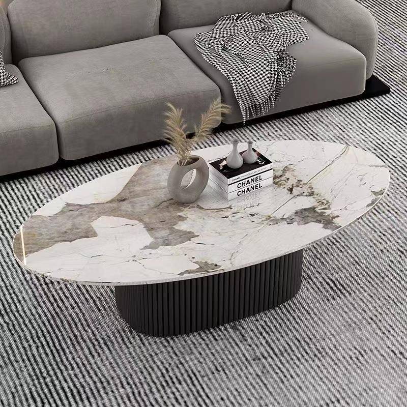 椭圆MIB岩形茶几轻奢现代简板约客厅家用小户型茶几桌极小简大圆