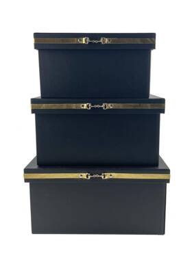 装饰盒新式木pu皮质纳储中箱样板物房间衣帽间332摆件设收整理盒