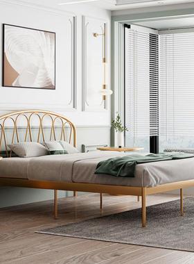 Fls欧铁床轻奢现代约网红小户型单QS-32117人床式简加厚加固铁床