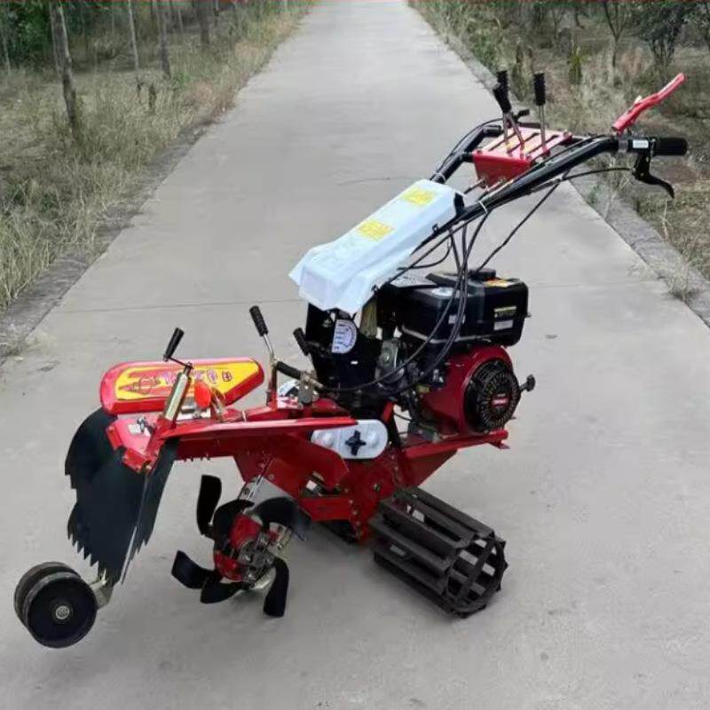 强款齿PVL轮开沟机多功能甘葱姜开全加沟培土机柴油松蔗土旋耕机