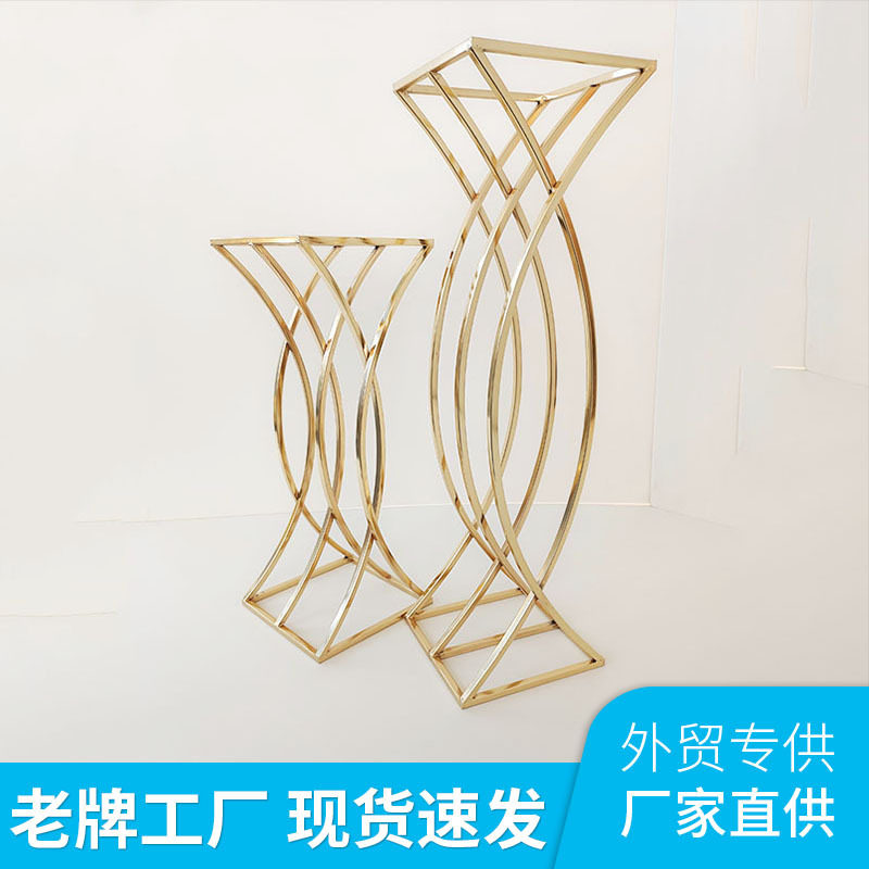方体美人鱼花架婚礼场地酒店宴会布置橱窗节日装扮道具新款花器