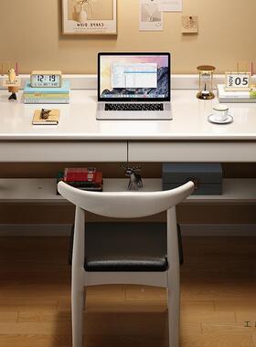 实木书桌家中小学生室用学习桌初中生简WGN易桌工子作台卧办公电