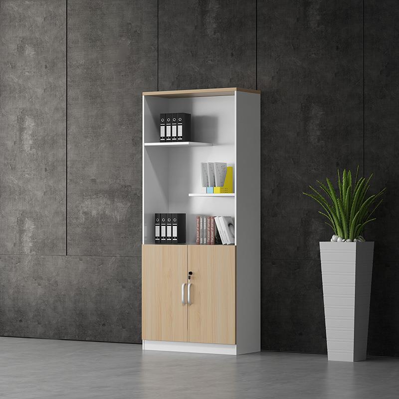 资文件柜木质柜档案柜办公物室柜子XM-412带料锁高柜储柜展示柜隔