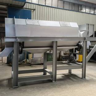 泔压榨机旋尾餐厨垃圾自动分选制浆机厨余菜水粉碎脱YZJ-1.5水螺