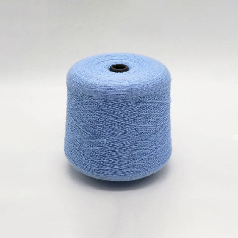 羊毛混纺纱线28支50%美丽诺羊毛50%抗起球腈纶膨体五五毛晴纱现货