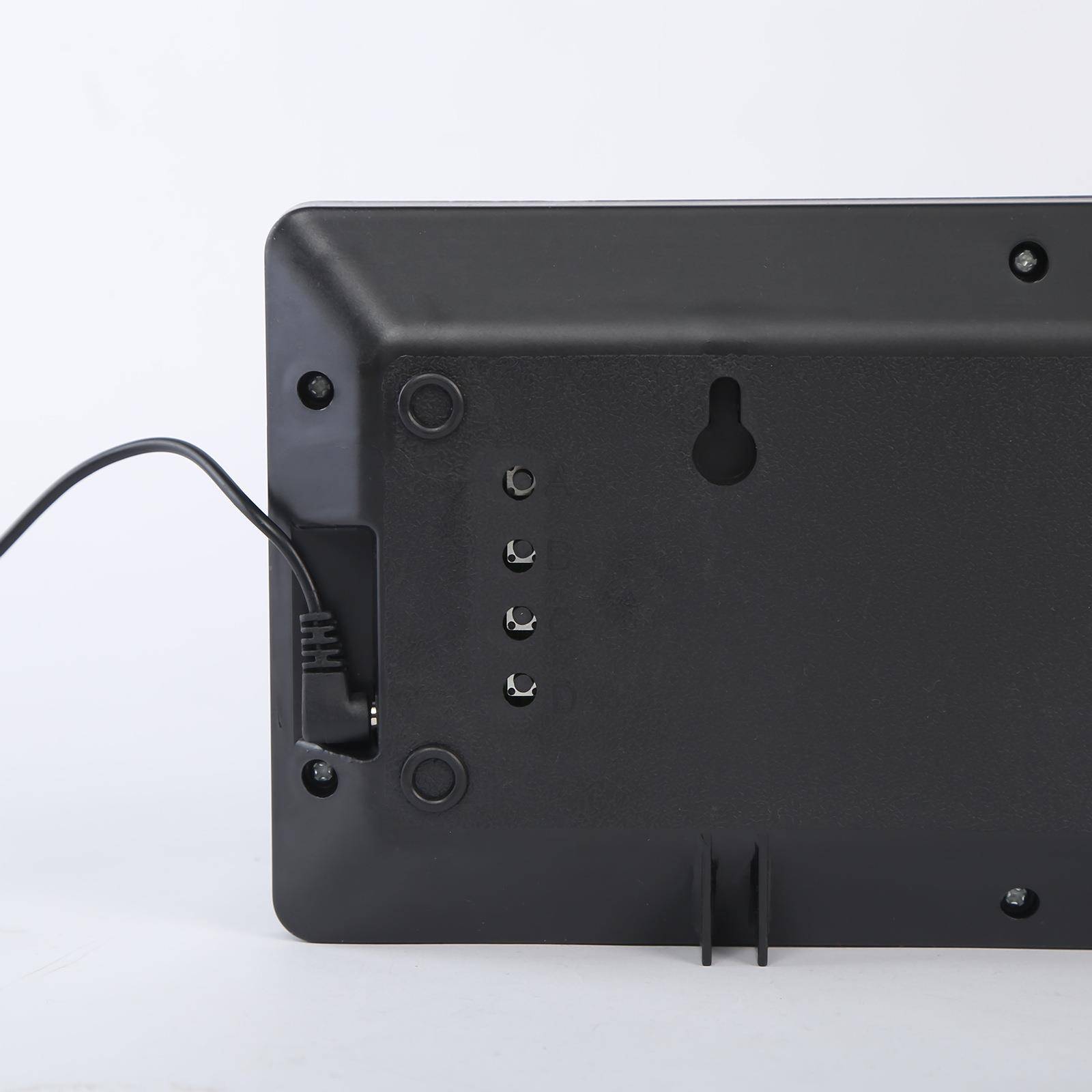 创意IXB时尚现代静音LED数台码万年历电钟挂双用时分秒子数大字时