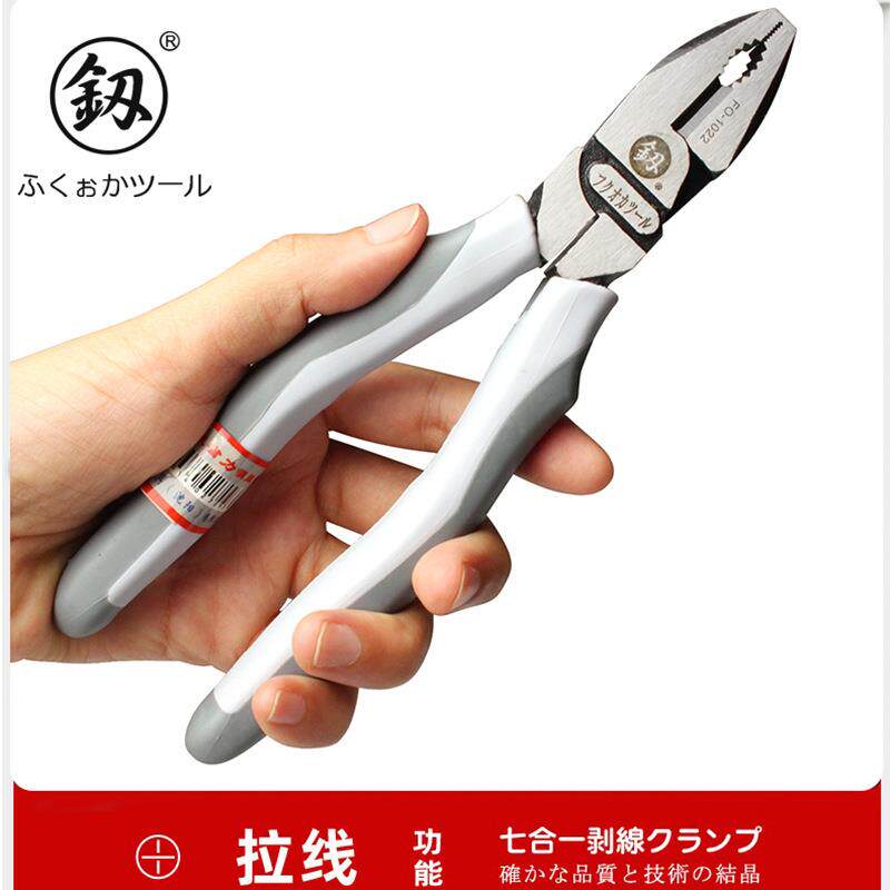釰福冈工具力嘴钳工业级偏心尖子尖口钳尖省头FNT钳尖咀长嘴钳