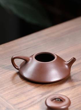 正宗半手工合茶瓢原矿紫泥兴60871宜壶密文分工销名家手壶