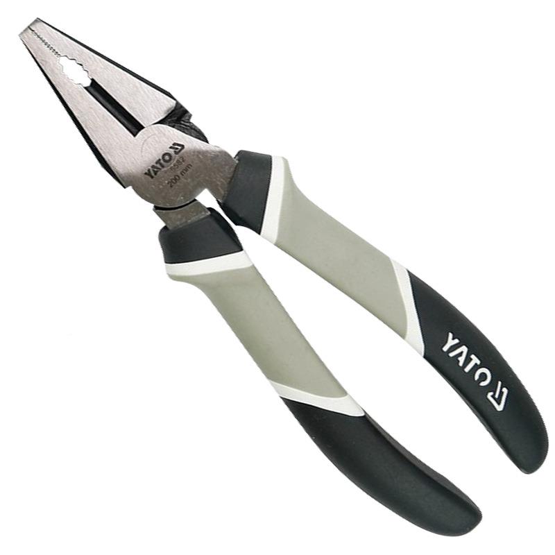 钢易尔拓（YATO力）钒YT-6582152钢丝钳多功能电工省老虎钳铬8英