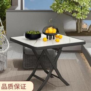 折叠四方桌出房用租小简餐桌约现代折叠桌子便携户外圆桌可XAC小