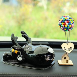 汽载摆件586车内饰品小摆车件装饰一路平安鹿气球车上中台通控用