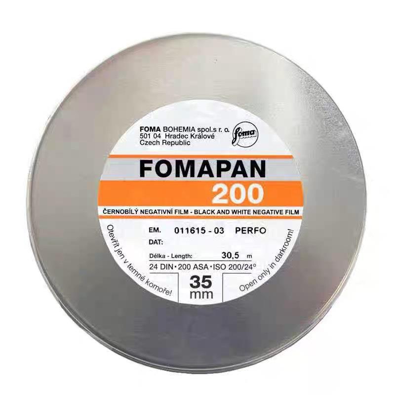 福马F胶omapa5n林200黑白13卷负片菲30.5m米反转片KOE分装盘片