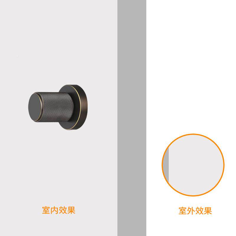 隐形隐形门把门把锁门KR-TW7685卧室静具音隐形内锁门把手斜舌木