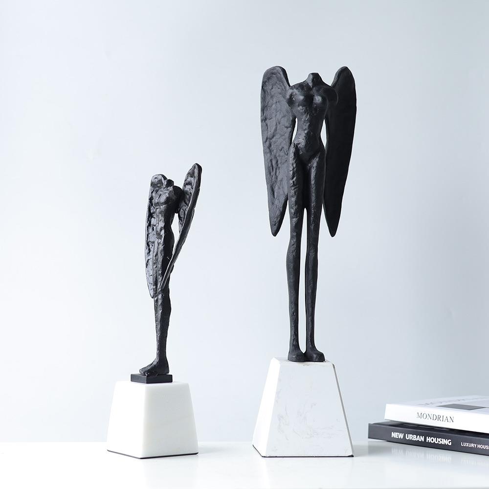 大理石底座铁软现代轻奢房装饰品客厅铸书办DIS公室创意精品桌面