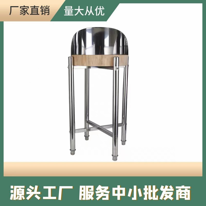 加厚不锈钢商用四角落地菜板架