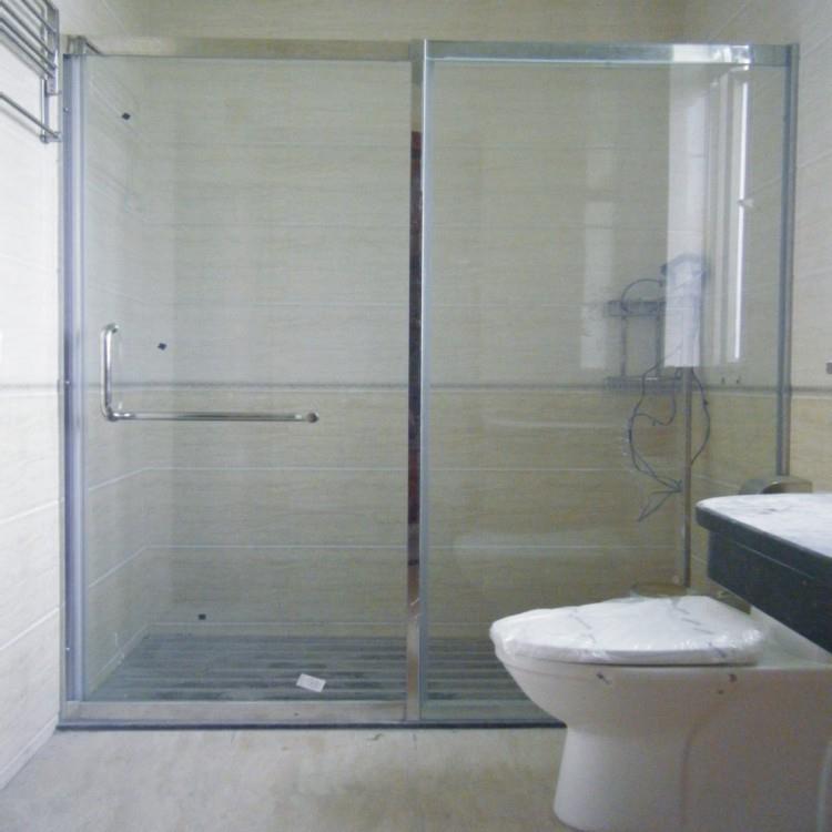 不钢淋屏风304框架米4+4夹胶纳自洁淋浴房锈可128浴非标尺寸