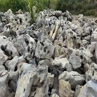 原湖石假山石天然石太庭院假山流水观太湖石园林景造景工5程石