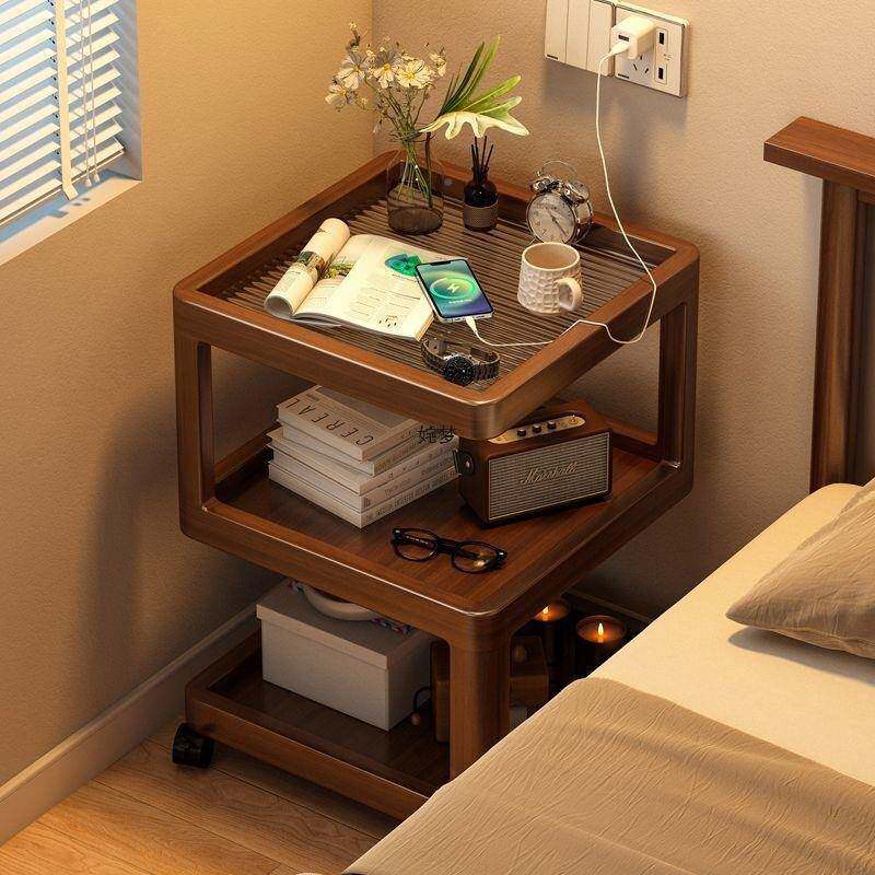 移动FMS茶几沙发边边柜小桌子创意简头侧边柜床几简易多功极能置