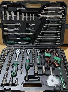 汽修121件套麦工具套套装汽车维修维修组筒扳手合组套组棘轮UBV太