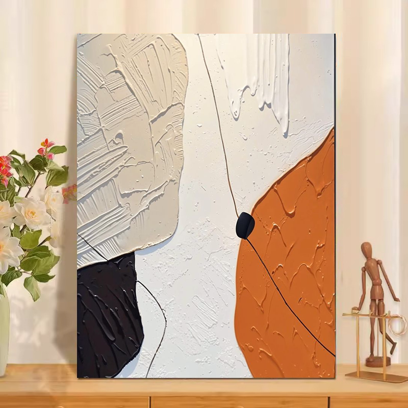 现代意境数字油画diy填色手工填色手绘油彩画丙烯颜料减压填色画