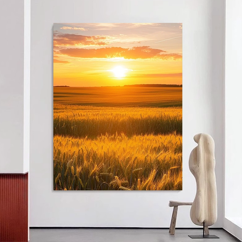 风景夕阳数字油画DIY套装手绘涂色画手工礼物填色儿童减压装饰画