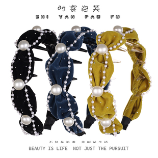 罗曼蒂克同系列发箍丝绒新款不勒头压发箍休闲百搭配饰法式发饰女