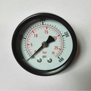 接口 压力 28bar 50mm 铜螺纹npt1 背入式 400psi 轴向压力表