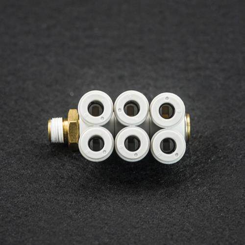 白色气动接头 6气孔口6出螺纹弯头KQ2ZT 4-01 6-02 8-03 04 smc型