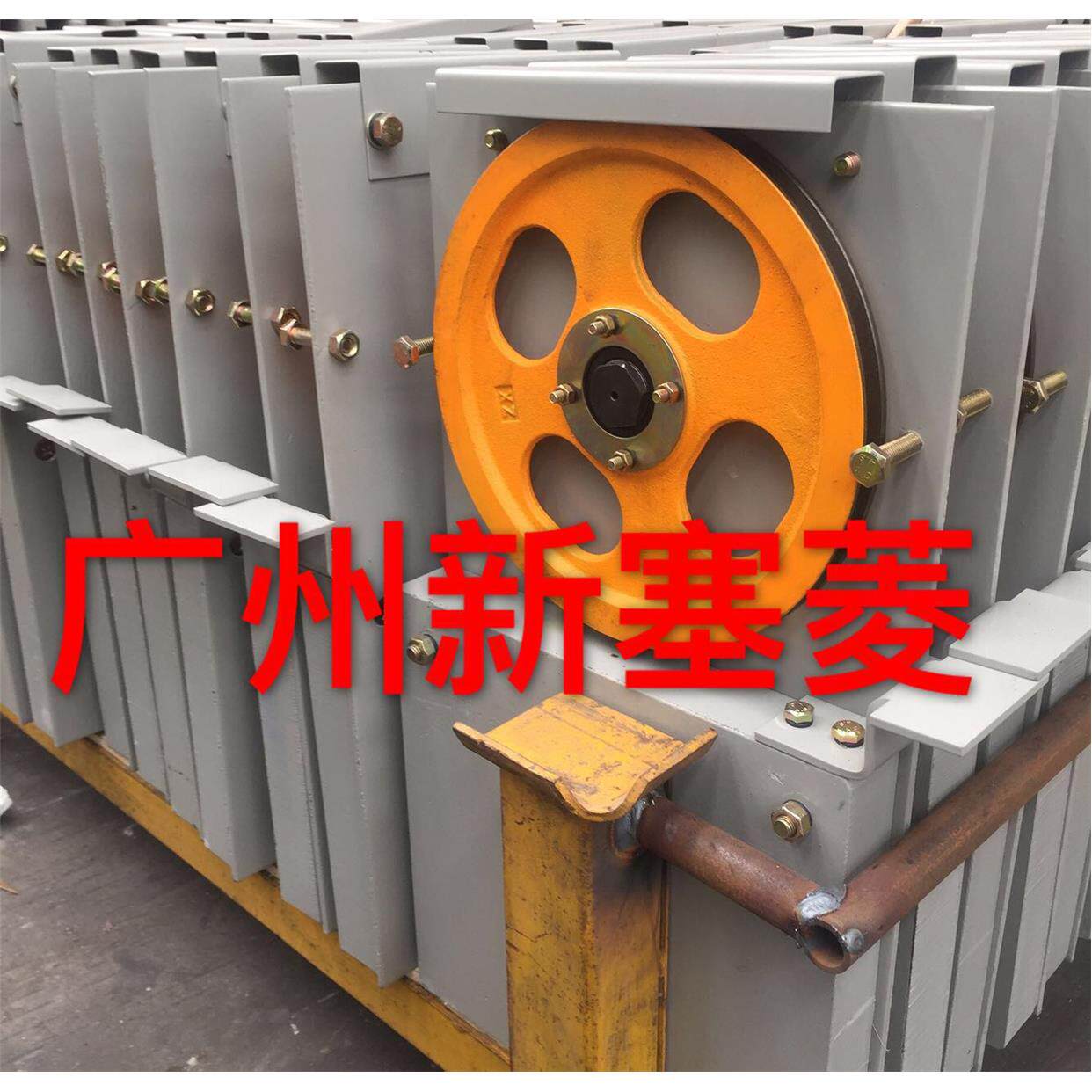 全新原厂日立电梯底坑涨紧轮限速器涨紧装置 含钢丝绳轮等一套