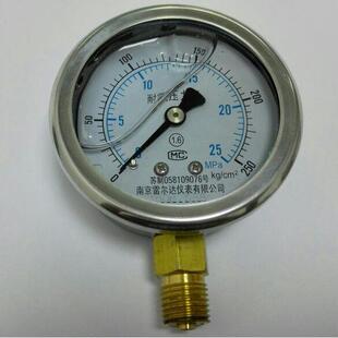 cm² 250kg 直径61～68mm 螺纹G1 径向无边 耐振压力表 25mpa