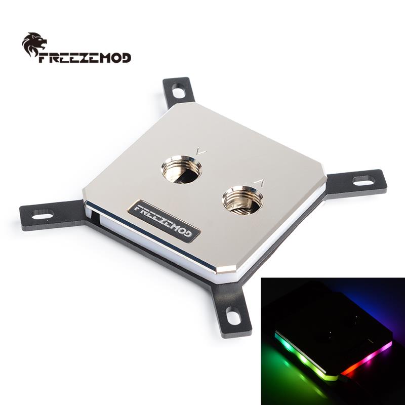 FREEZEMOD电脑CPU水冷头INTEL-JB3TR全金属60*60上盖幻彩灯效RGB