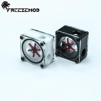 FREEZE LSJ-PO1 电脑水冷水流器/测速计  三通流速器 黑色 白色