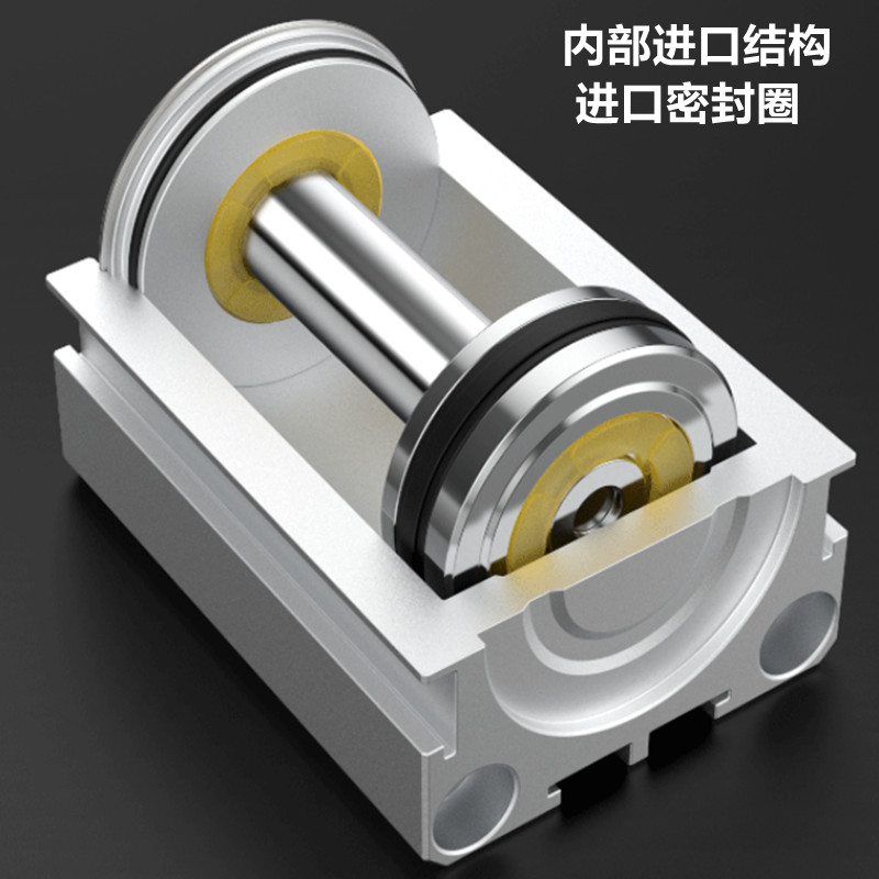 小型气动大推力SDA薄型气缸50/63/80/100/5X10X15X20X30外牙B 磁S