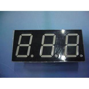 LED数码管模块动态三位0.8寸超亮红共阳双排脚共12脚SM310801D3B