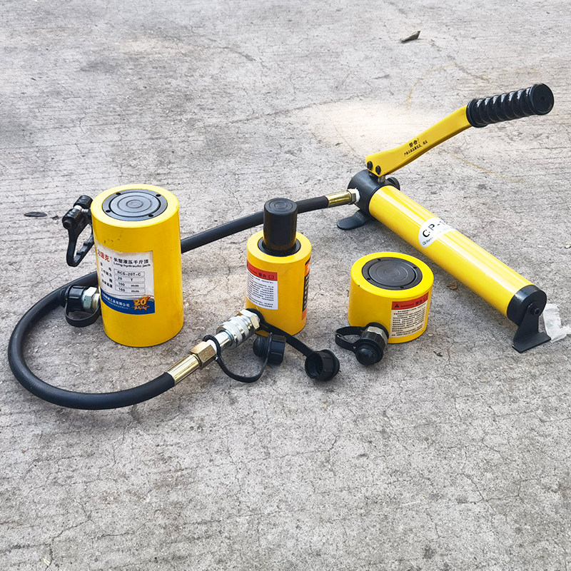 分离式液压超薄千斤顶油缸长型短型超低行程分体油压顶电动手动泵