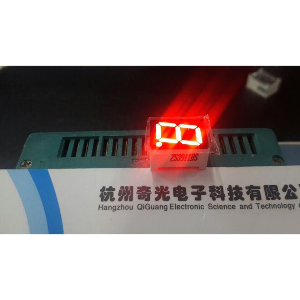 LED数码管红光显示器1位0.39英寸单位0.39超亮红色共阳3911BS